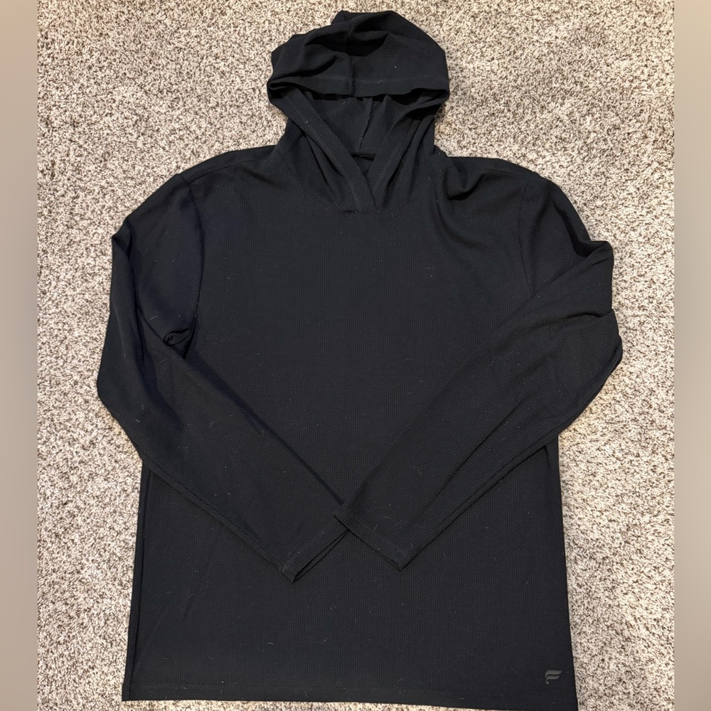 Fabletics Men’s Large Black Training Day Hoodie Long Sleeve Performance
